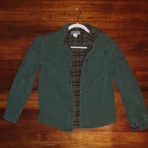 Vintage Olive Plaid Jacket